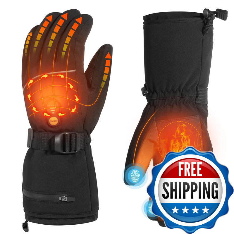 Minthouz Heated Gloves For Women Men7.4V Rechargeable Heated Gloves