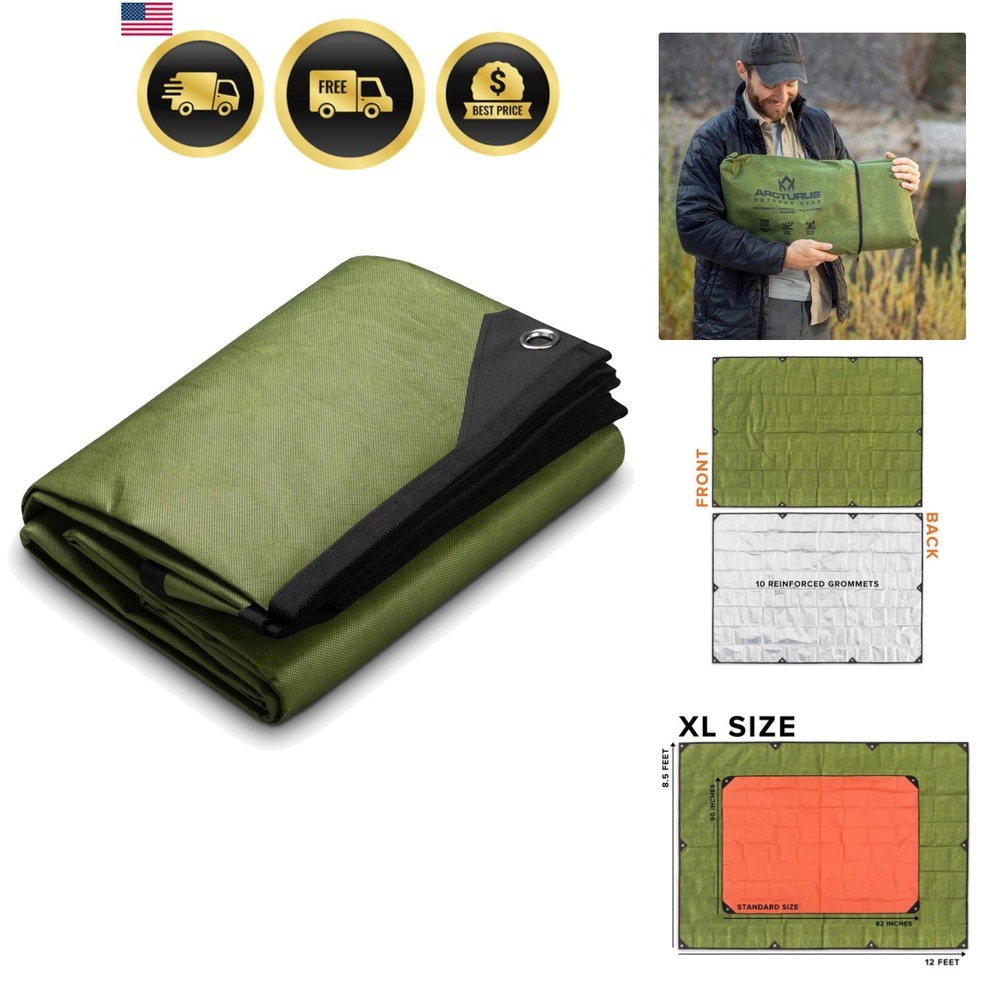 XL Heavy Duty Survival Blanket – Insulated Reflective Thermal Camping Tarp – …