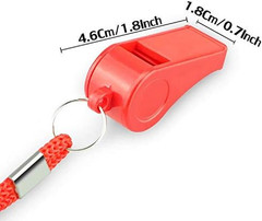 Whistle, 8PCS Sports Whistles with Lanyard, Loud Crisp Sound Whistles Bulk Ideal