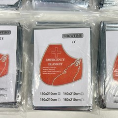 Lot of 6 Showtime Emergency Blankets Waterproof Survival Camping First Aid