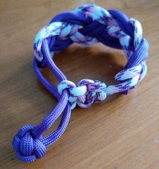 Handmade Carrick Bend Paracord Bracelet Adjustable 5 1/2″ – 6 1/2″ made in USA