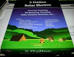 5 Gallon Hanging Solar Heated Camping Shower – New