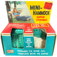 Mini Hammock Vintage Kmart Old Stock Box Super Strong 7Ft Snare Stretcher