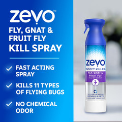 Zevo Flying Insect Killer Spray for Gnats & Mosquitoes 10 oz, 3 Pack