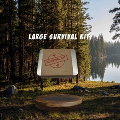 Large Survival Kit Silver Tin dimensions: 4.9 x 3.7 x 1.6