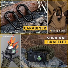 Gifts for Men Dad Husband – Fathers Day, Anniversary survival kit, black