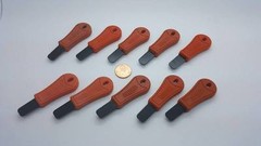 5 Rod Striker/Scraper Blade Firesteel Ferro Flint Ferrocerium EDC / BOB ORANGE