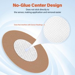 Freestyle Libre 3/Libre 3 Plus Sensor Covers, Non-Adhesive Center, Acrylic Pr…