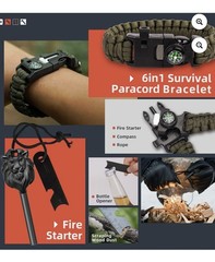Fathers Day Gift Special 12 in 1 Emergency/Survival Kit Many Features for family