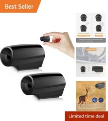 2 Pack Deer Whistle Warning for Car Horn Unit With Rubber Pads, Exterior Acce…