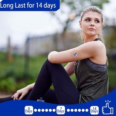 40Pack Libre 3 Plus Sensor Covers Waterproof Freestyle Sensor Stickers Sets & Ad