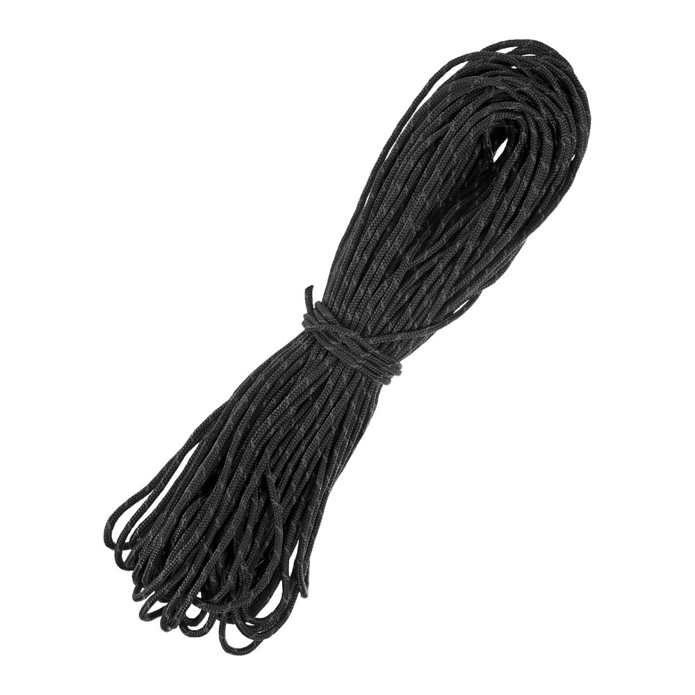 1PCS 2 mm 98FT Reflective Guyline Camping Paracord 3 Strands, Black