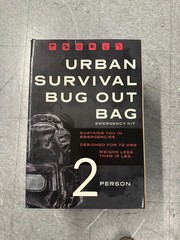 Emergency Zone Urban Survival Bug-Out Bag Disaster Kit 2 Person – Black (840-2)