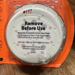 OFF! Clip On Mosquito Repellent Fan Starter Kit Fan Circulated Repellent SEALED