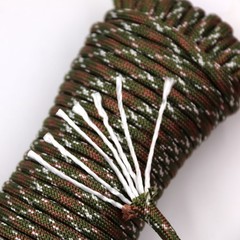 2 Pack 5/32 Inch X 50 Ft 550 Paracord 110 Lb Working Load Limit, 4.9 Oz