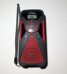 LL BEAN ETON Weather Alert Emergency Radio Red