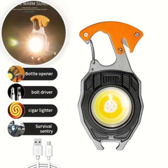 Portable Outdoor Strong Magnetic Mini Lighter Multifunctional Floodlight(blue)