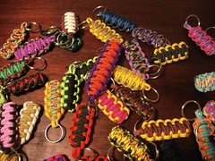 Paracord / Survival King Cobra Key Chain Lot of 5