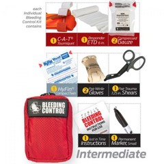 Public Access Bleeding Control Kit – INTERMEDIATE Kit w/ CAT Tourniquet