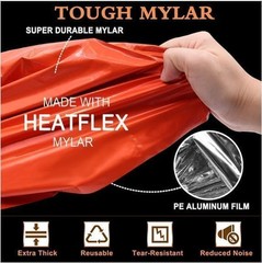 Emergency 2-Person Orange & Gray Survival Tent with Whistle & Paracord Storm &