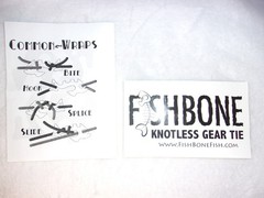 Fish Bone Knotless Rope Tie – Piranha – SEALED NEW IN PACKAGE teal