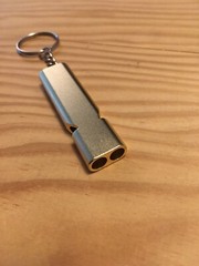 Loud Metal Whistle Stainless Steel Whistle With Lanyard Sports Soccer Whistle
