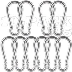 2 inch Flag Pole Clip M5 Spring Snap Hooks 304 Stainless Steel Carabiner Clip…