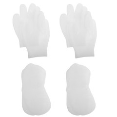 8 Pcs Repairing Hand Masks Moisturizing Socks for Feet Silicone Gloves