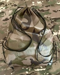 131 Piece Emergency Outdoor Survival Kit with drawstring camo bag