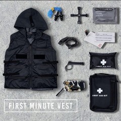 First Minute Vest Survival Camping ,earthquake,hurricane First Aid Kit