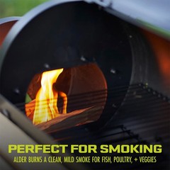 Sun Joe Cooking Sticks, Natural Kiln-Dried Alder Wood for Pizza Ovens COOKWOOD40