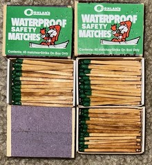 Vintage Coghlan’s Waterproof Safety Matches. Lot of 3