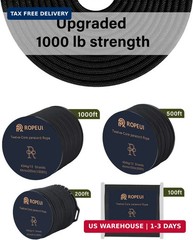 1000lb Paracord, 5/32″ (4mm) 12 Strand Nylon Tactical Parachute Cord, 100ft-1000