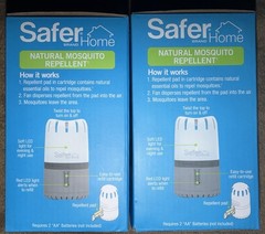2 PACK Safer Home NATURAL MOSQUITO REPELLANT SH1200 Indoor Outdoor LED LANTERN