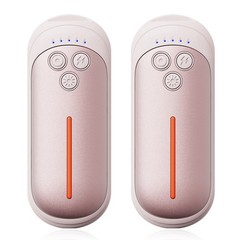 2PCS In/Outdoor Pocket Rechargeable Hand Warmers 5 Heating LED/SOS/Strobe Gift
