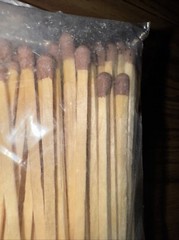 Radiatus Regular Stick Brown Tip Matches 4 Inch Refill 100 pcs