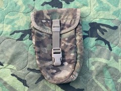 2007 Army Military Surplus Entrenching E Tool Shovel & Multicam Pouch Carrier GI