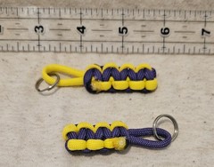 1″ Nautical Ball Knot Rubber Ball Decorative Monkey’s Fist 4.75″ KeyFob/Chains
