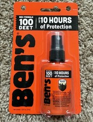 Ben’s Tick & Insect Repellent Max Formula [100 DEET / Pump Spray]- 1.25 oz.