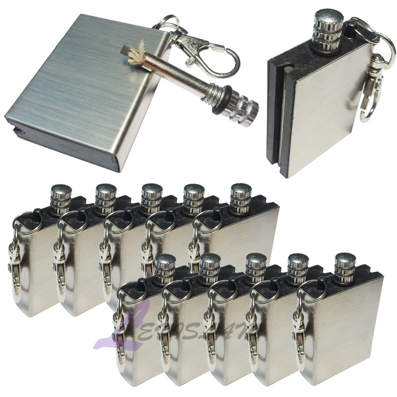 10 x Hiking Emergency Survival Camping Fire Starter Flint Metal Match Lighter