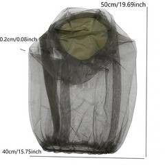 Fishing Anti Mosquito Mesh Hat Insect Proof Face Net Camping Sunshade Hat