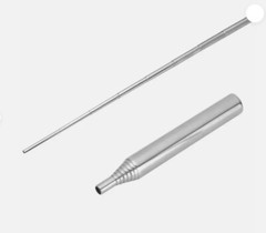 2pcs Portable Emergency Fire Starter Stainless Steel Blow Fire Tube Fire Tools