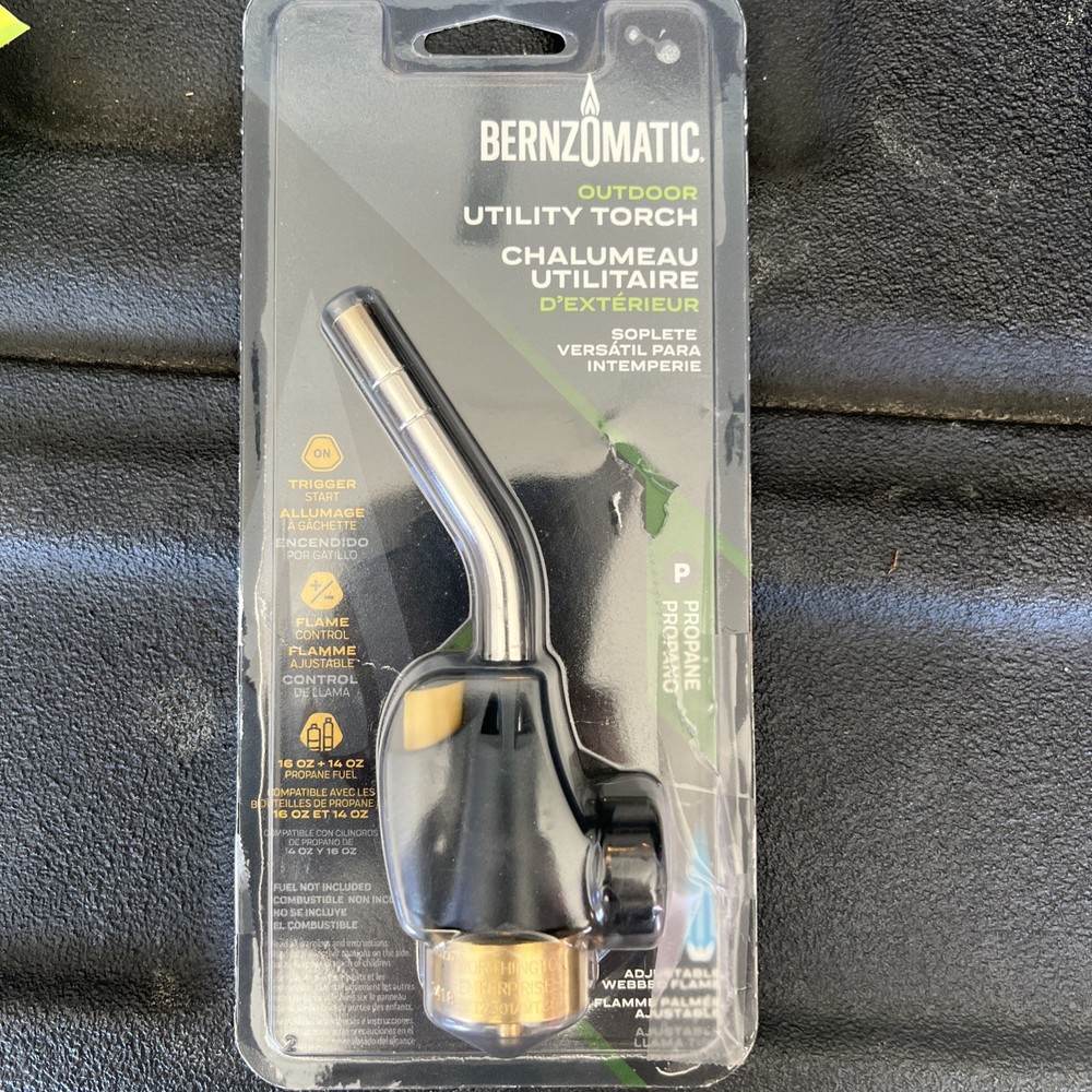 Bernzomatic WT2301C Utility Torch – Outdoor Use – Propane Compatible – New