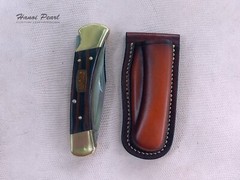 Custom Buck 110 Sheath | Vertical Belt Loop Sheath | Right Handed Sheath