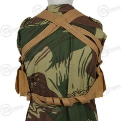 Repro Military Style Rhodesian Chest Rig- EXTRA POUCHES- Webbing-Airsoft- Tan