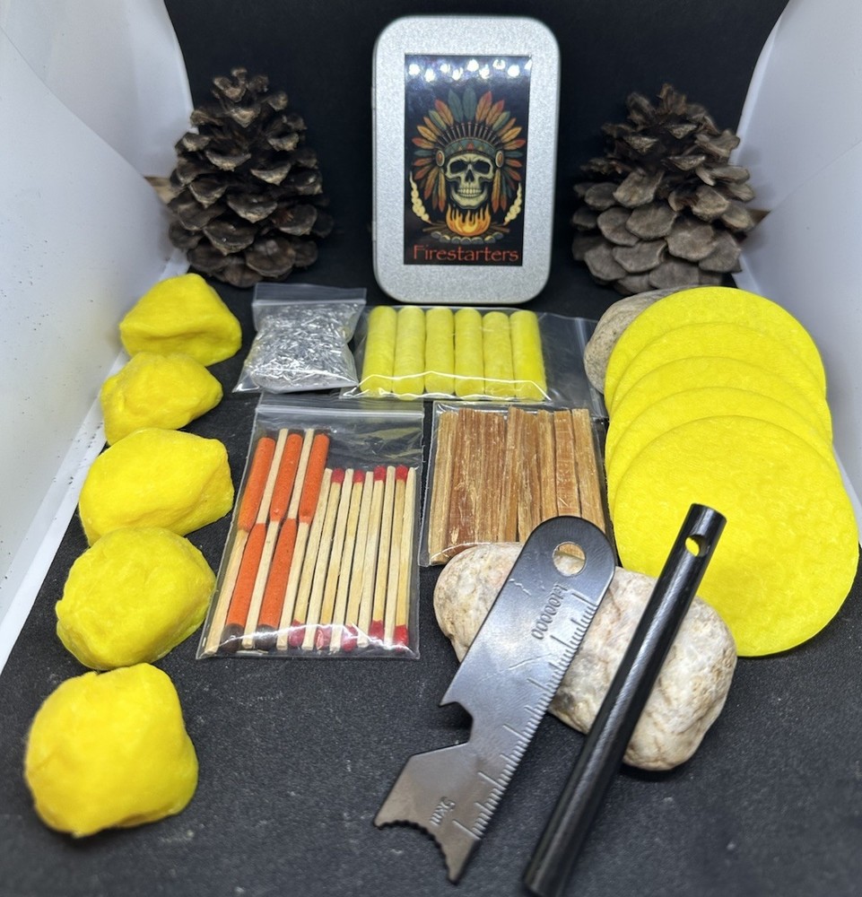 Fire Starting Kit Emergency Bugout Bag Overlanding Camping Magnesium Camping