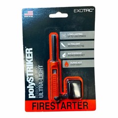 Exotac polySTRIKER Ultralight Ferrocerium Rod Firestarter – Orange, New on Card