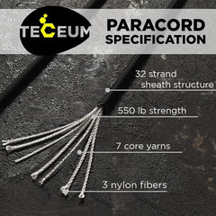 5/32″ Paracord Rope 1000 – 1000Ft / 200Ft / 100Ft / 50Ft – Tactical Parachute Co