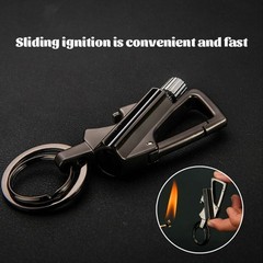 1-3Pack Permanent Match Infinity Lighter with Multitool Keychain Bottle Opener –