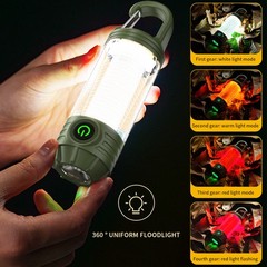 Mini Hook Flashlight Multi-Source Portable Camping Light for Outdoor Use